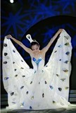 【出租】白色孔雀裙杨丽萍孔雀舞蹈演出服傣族服装孔雀服装雀之灵